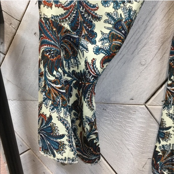 missguided paisley playsuit long sleeve romper new - Picture 7 of 12